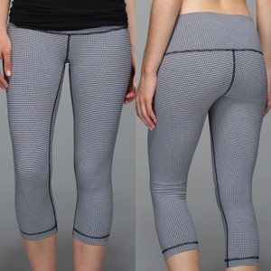 Lululemon Gingham Wunder Under Crop 21"